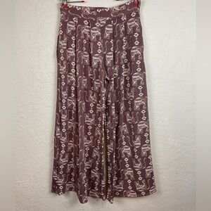 Women’s Jade by Jane Elephant Wide Leg Palazzo Pants Pleated, Pockets Sz Xl